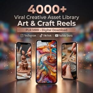 4000+ DIY Art & Craft Reels PLR MRR