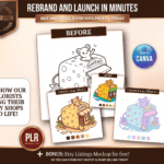 Done-for-You 150-Page Small Shops Coloring Book with PLR Rights
