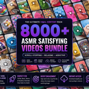 Premium ASMR Satisfying Videos Collection – 8000+ Clips with Resell Rights