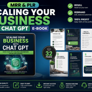 AI Ebook: Scale Your Business with ChatGPT Ready-to-Resell Digital Marketing Guide (MRR)