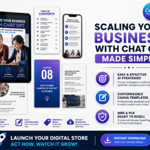 AI Ebook: Scale Your Business with ChatGPT Ready-to-Resell Digital Marketing Guide (MRR)