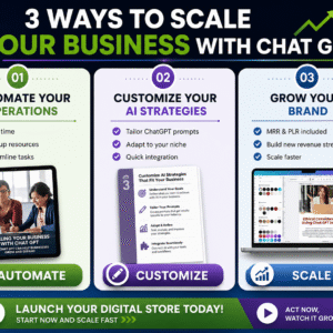 AI Ebook: Scale Your Business with ChatGPT Ready-to-Resell Digital Marketing Guide (MRR)