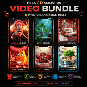 Ultimate AI Talking Objects Reels Bundle | Social Media Viral Video Pack | PLR & MRR Included