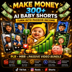 AI Baby Shorts Mega Bundle | 300+ Viral Videos for TikTok, YouTube & Reels | Resell Rights Included