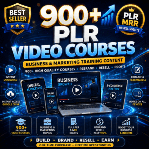 Ultimate Business Training Vault | 900+ Premium Video Courses | Full PLR + MRR Rights | Learn, Rebrand & Resell