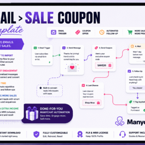🚀 ManyChat Automation Flow Bundle – Ready to Use, Rebrand & Resell (PLR + MRR Included)