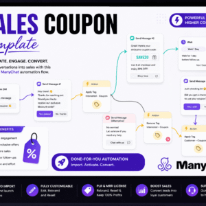 🚀 ManyChat Automation Flow Bundle – Ready to Use, Rebrand & Resell (PLR + MRR Included)