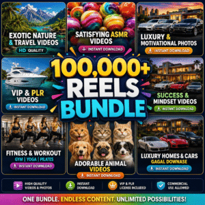 100,000+ Ready-to-Post Viral Reels | AI Animation Bundle | Private Label & Resell Rights