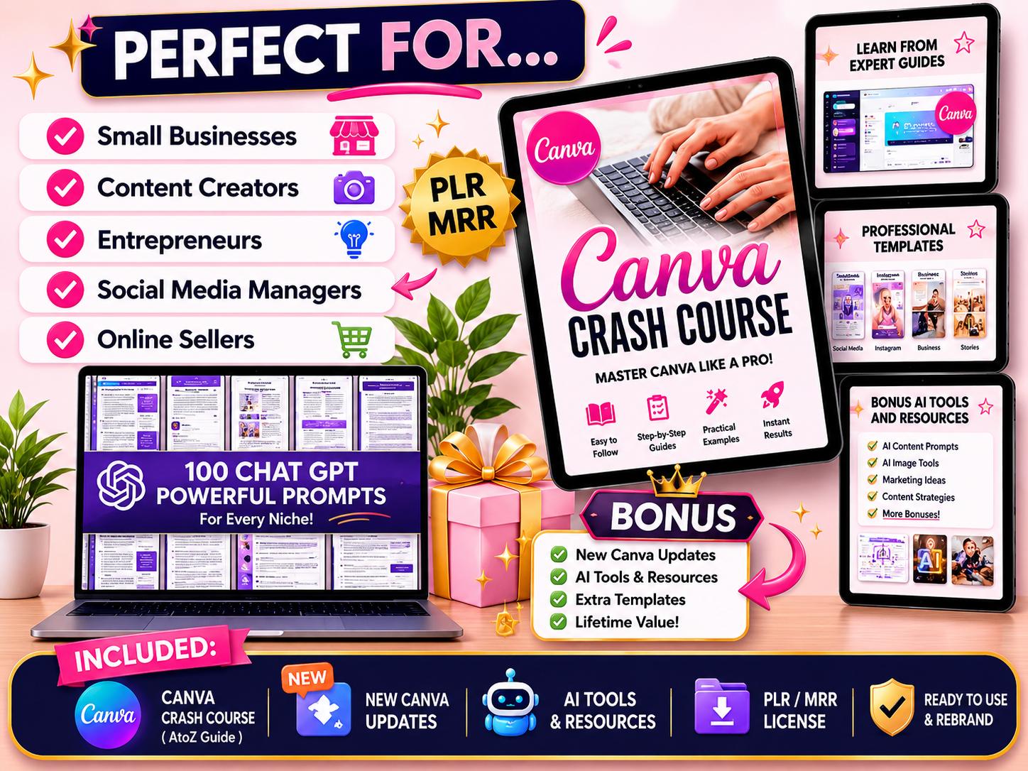 100 ChatGPT Prompts for Lead Generation & Business Growth | AI Marketing Toolkit | PLR + MRR Rights Included - Image 4