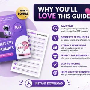 100 ChatGPT Prompts for Lead Generation & Business Growth | AI Marketing Toolkit | PLR + MRR Rights Included