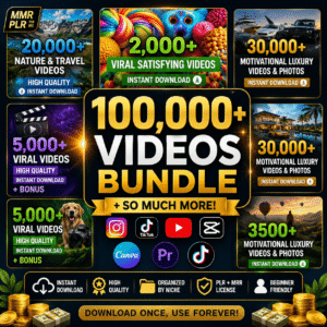100,000+ Viral Reels Bundle PLR MRR, AI Animated Content, Viral reels, TikTok, Instagram, YouTube