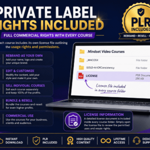 Ready-to-Profit Mindset Course Bundle – 70+ Video Trainings with Resell Rights