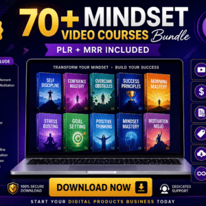 Ready-to-Profit Mindset Course Bundle – 70+ Video Trainings with Resell Rights